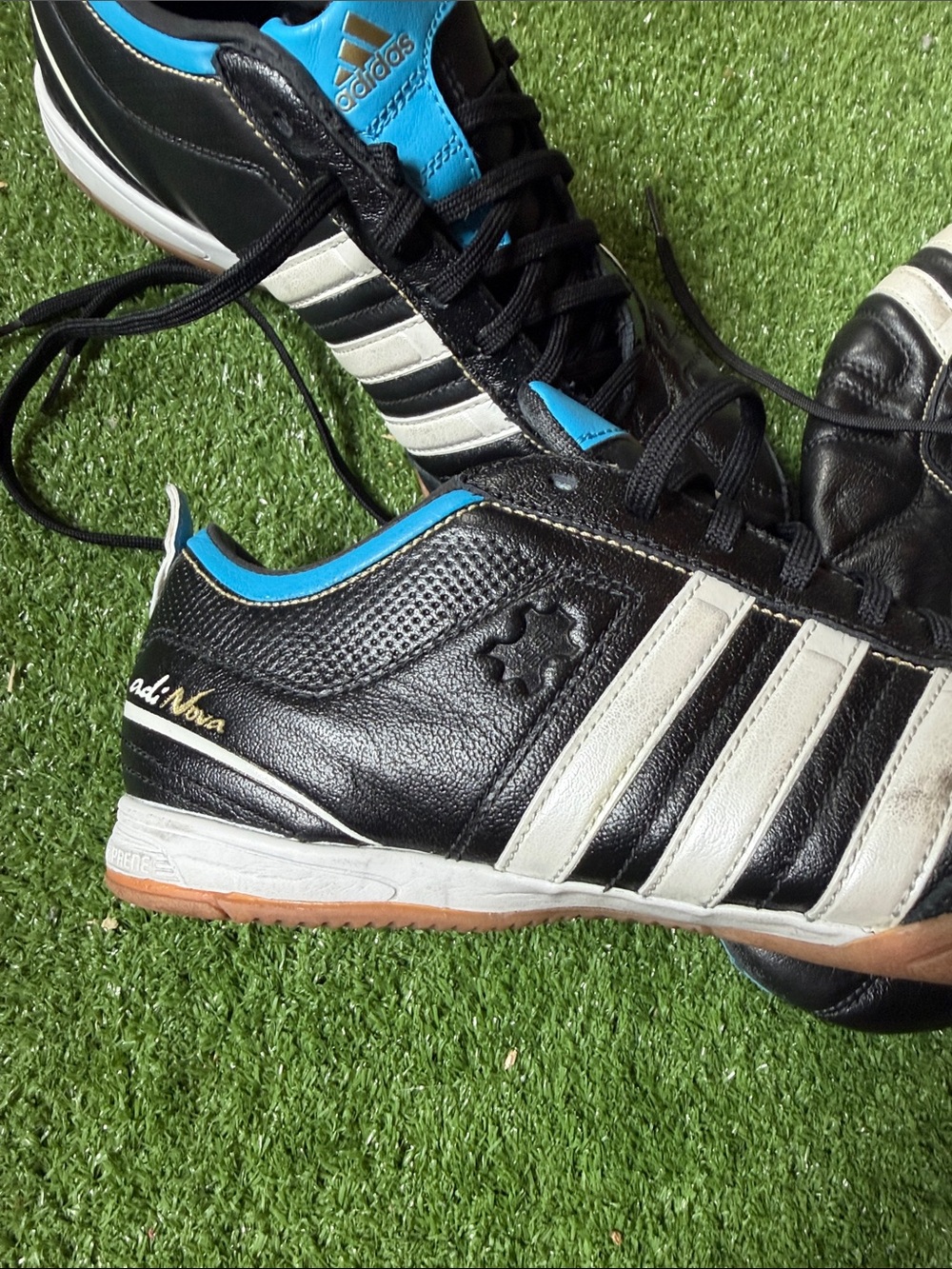 adidas Men’s Black, White & Blue Soccer Cleats - Picture 7 of 8